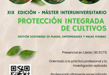 Abierta la preinscripción del Máster en Protección Integrada de Cultivos