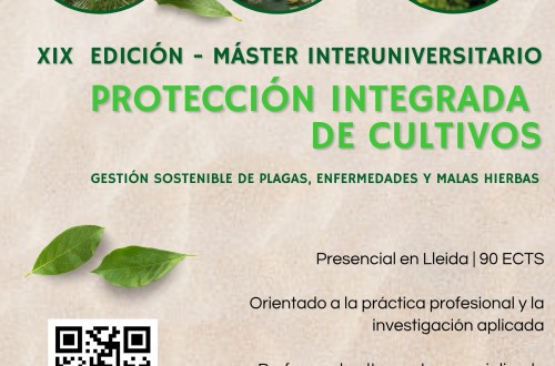 Abierta la preinscripción del Máster en Protección Integrada de Cultivos