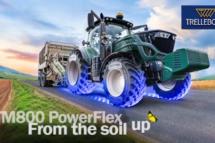 Trelleborg Tires presenta el nuevo TM800 PowerFlex, su neumático premium con tecnología ProgressiveTraction