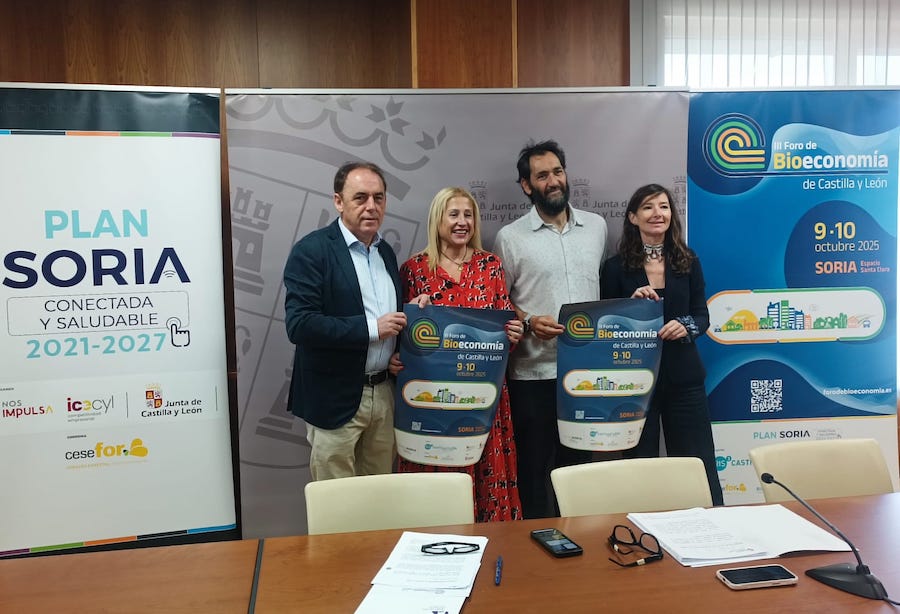 El III Foro de Bioeconomía de Castilla y León, 9 y 10 de octubre, afianza a Soria como escenario clave  de la bioeconomía