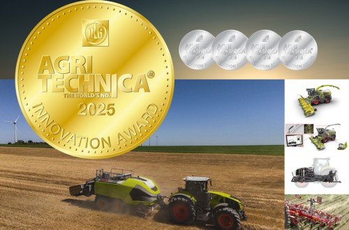 Claas consigue cinco medallas en los Agritechnica Innovation Awards