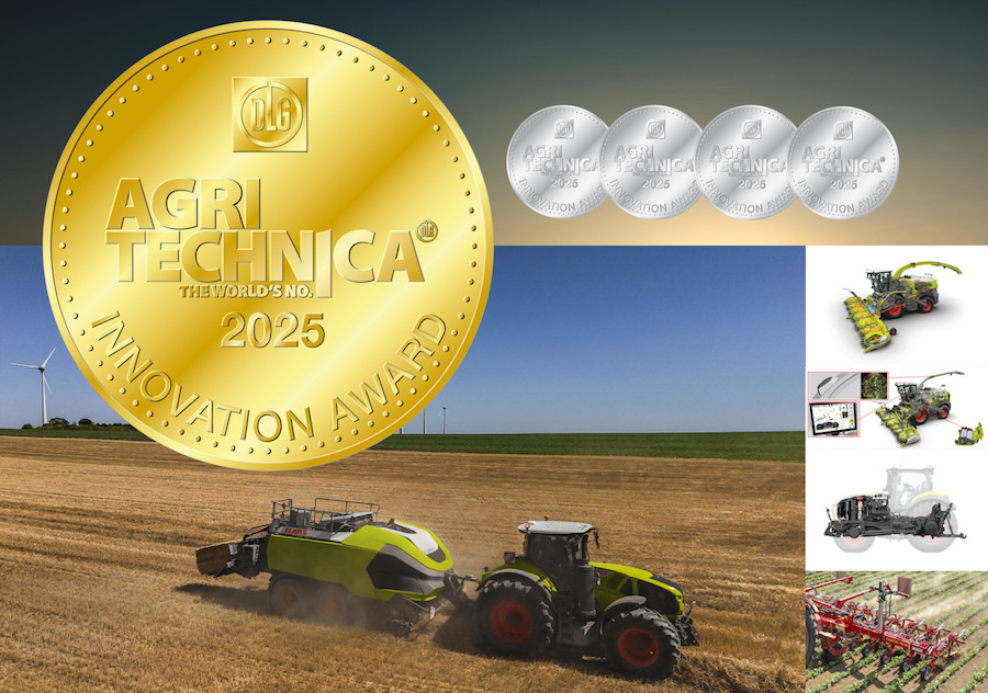Claas consigue cinco medallas en los Agritechnica Innovation Awards
