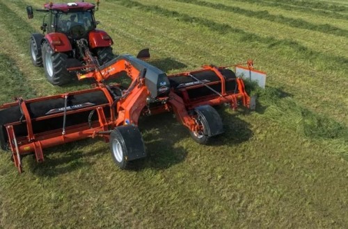 Nuevo rastrillo hilerador de cinta Merge Maxx de Kuhn