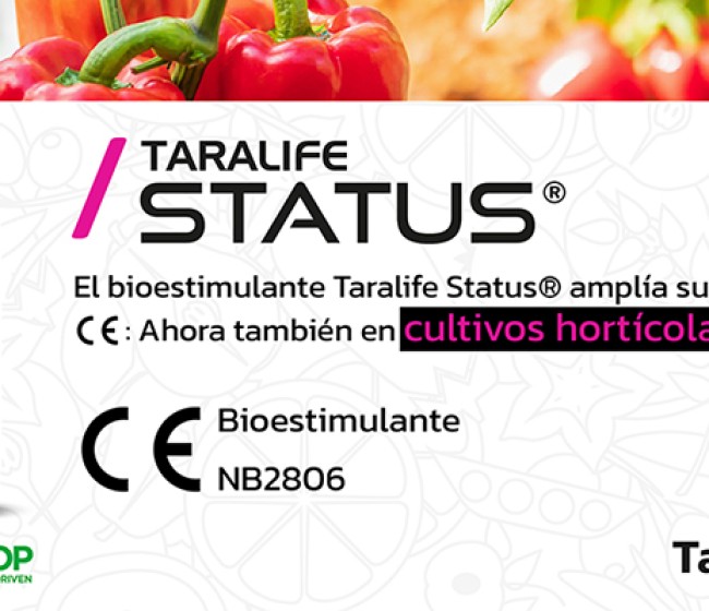 Taralife Status, de IntraCrop y distribuido por Tarazona, amplía su certificación europea