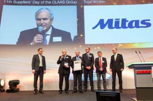 Claas elige a Mitas como mejor proveedor del año 2014